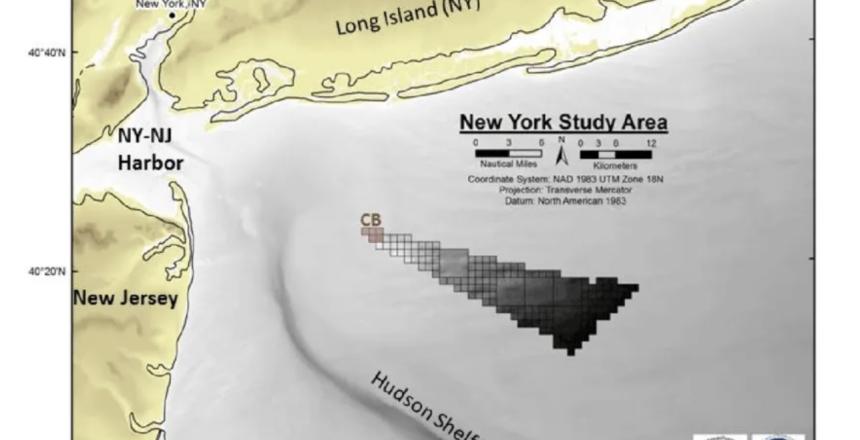 map of Empire Wind 1 offshore development